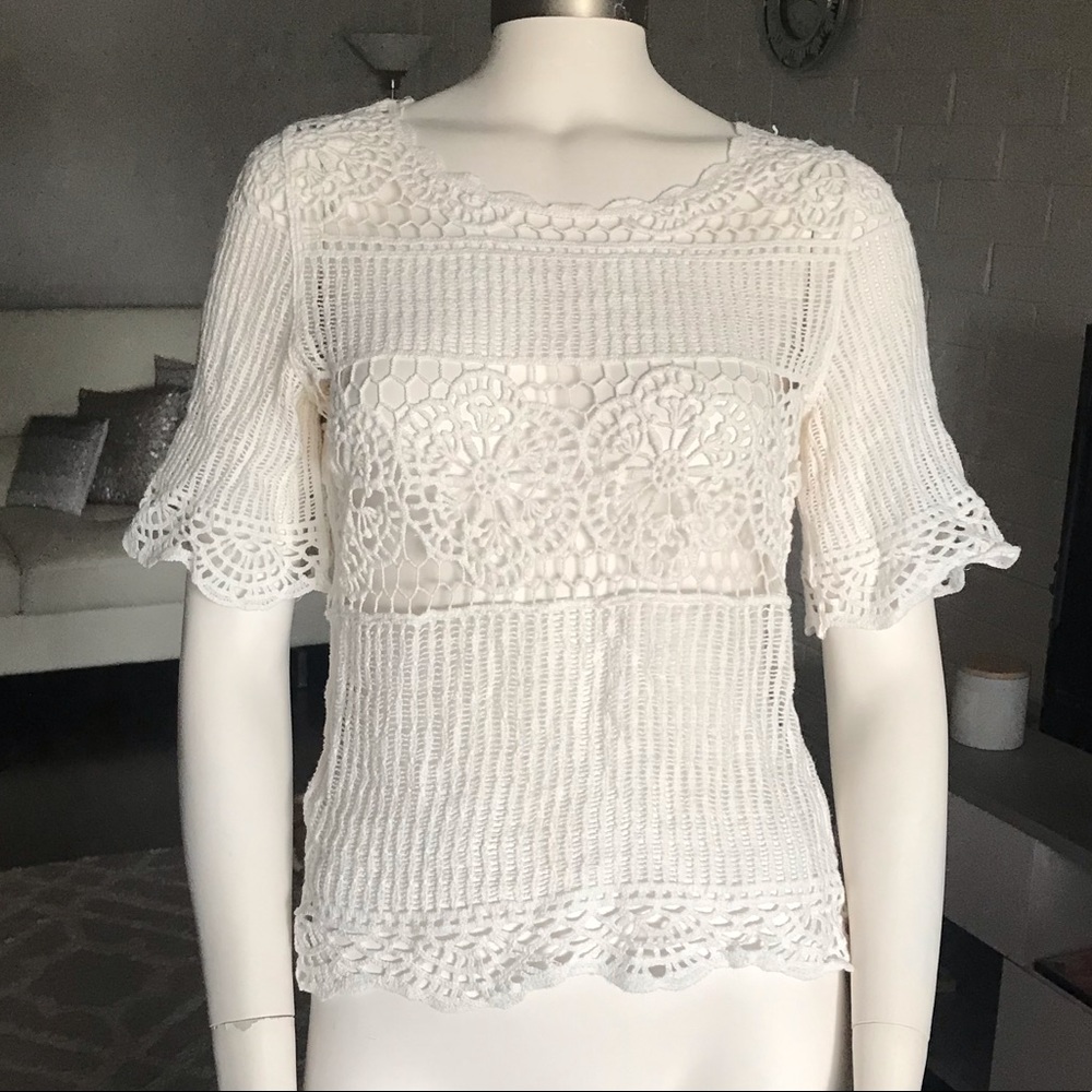 Anthropologie Crochet Top